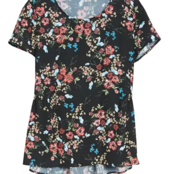 Pleione Ruffled Peplum Back Top Small - Picture 3 of 4